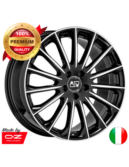 Llanta para coche MSW 30 Negro Brillo Pulido