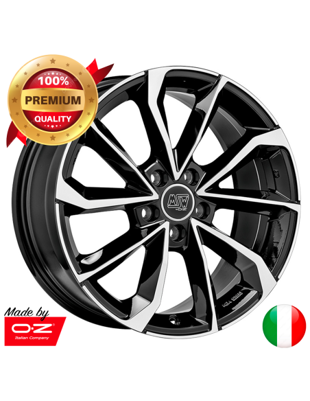 Llanta para coche MSW 42 Negro Brillo Pulido