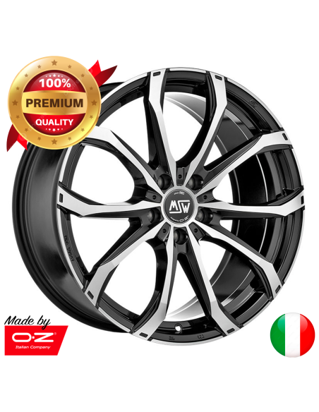 Llanta para coche MSW 48 Negro Brillo Pulido