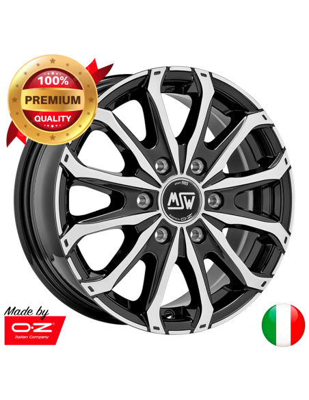 Llanta para Furgoneta MSW 48 VAN 6H Negro Brillo Pulido