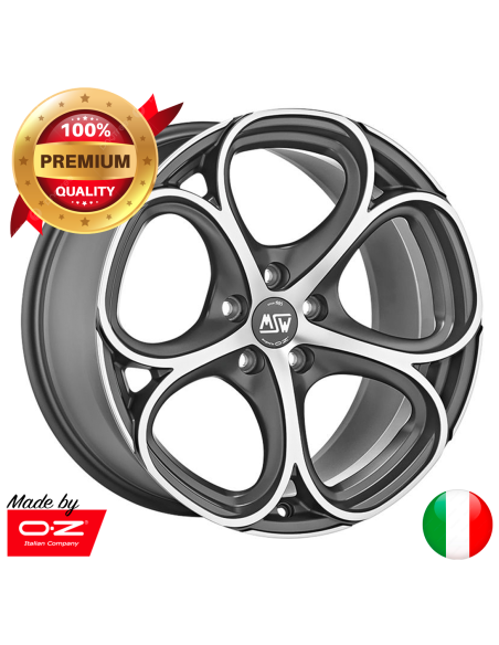 Llanta para coche MSW 82 Gunmetal Mate Pulido