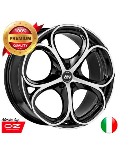 Llanta para coche MSW 82 Negro Brillo Pulido