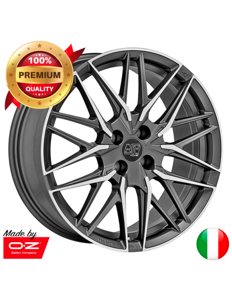 Llanta para coche MSW 50/4 Gun Metal Mate Pulido