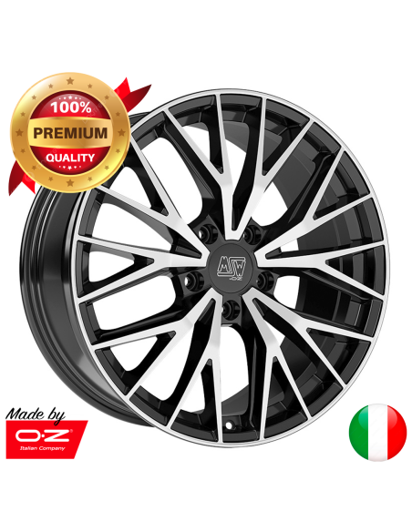 Llanta para coche MSW 44 negro frente pulido