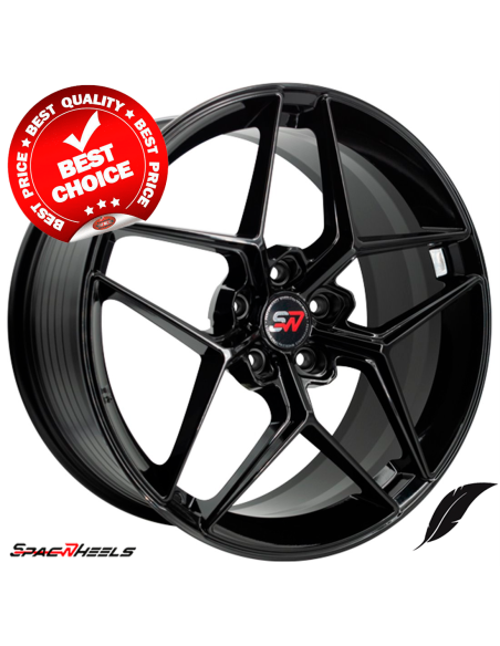 Llanta para coche Spac Sw53 flowform negro brillo