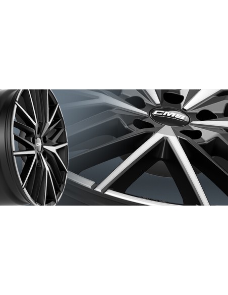 Llantas para coche CMS C36 Negro pulido.