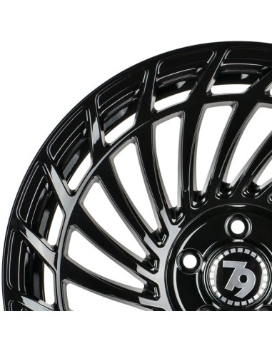 Llantas para coche Seventy9 SCF-K negro brillo