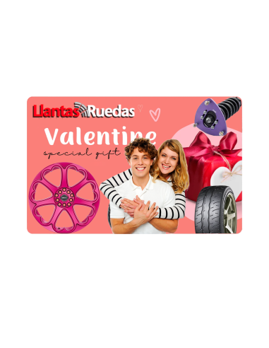 Tarjeta regalo San Valentin by Llantas y Ruedas