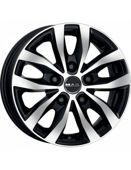 Llanta para furgoneta Mak Load 5 Black Polished