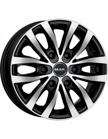 Llanta para furgoneta Mak Load 6 Black Polished