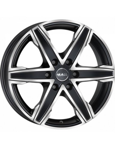 Llanta para furgoneta Mak King 6 Black Polished