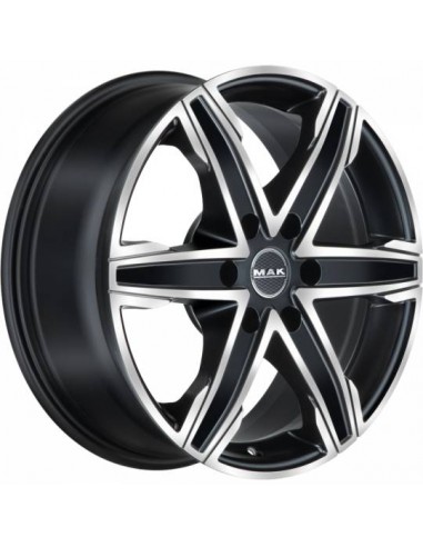 Llanta para furgoneta Mak King 6 Black Polished