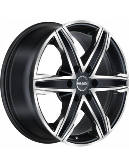 Llanta para furgoneta Mak King 6 Black Polished