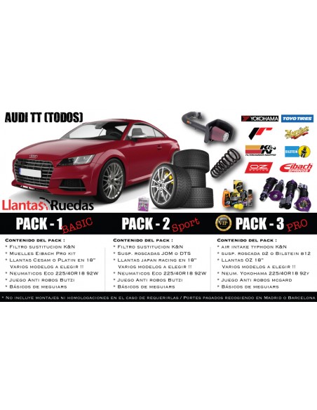 Pack Performance " Audi TT todos"