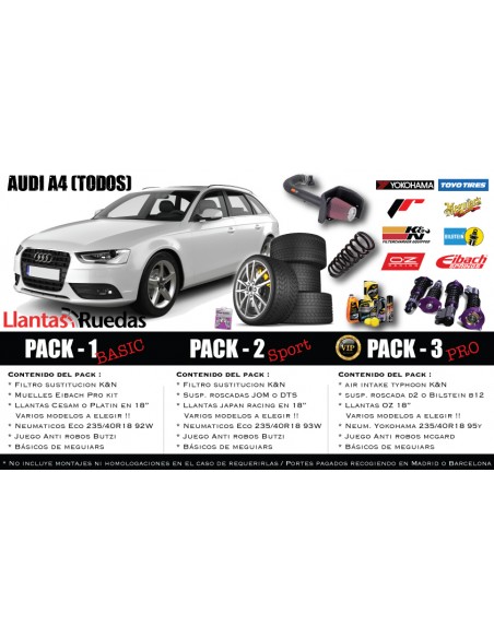 Pack Performance " Audi A4 todos"
