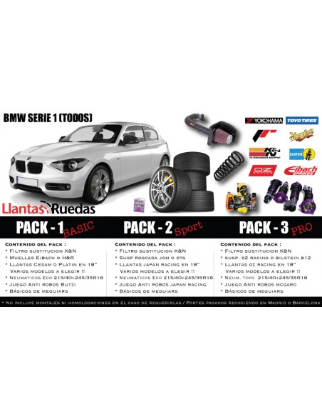 Pack " BMW Serie 1 todos"