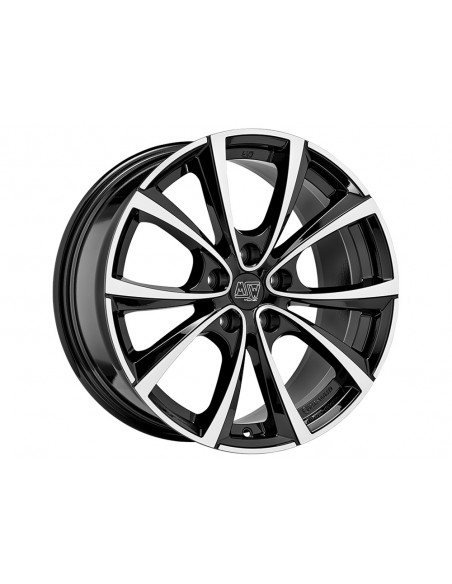 Llanta para coche MSW 27T Negro Brillo Pulido