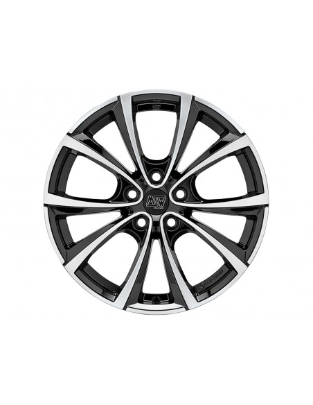 Llanta para coche MSW 27T Negro Brillo Pulido