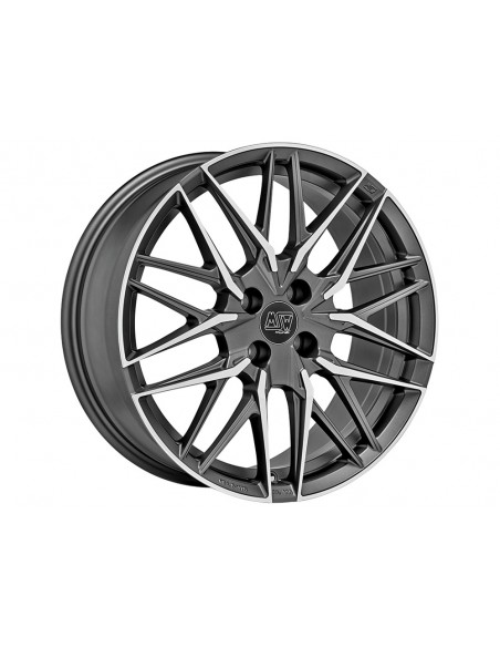Llanta para coche MSW 50/4 Gun Metal Mate Pulido