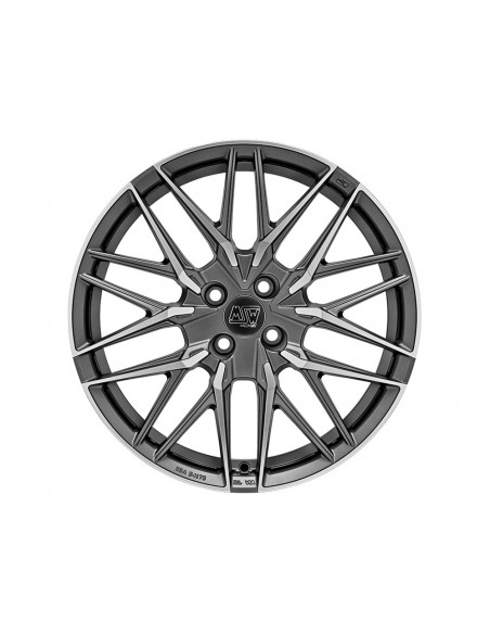 Llanta para coche MSW 50/4 Gun Metal Mate Pulido