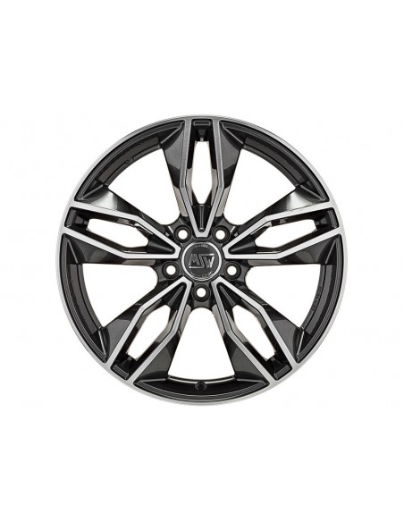 Llanta para coche MSW 71 Gris Oscuro Brillo Pulido