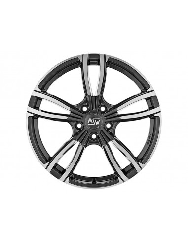 Llanta para coche MSW 73 Gris Oscuro Brillo Pulido
