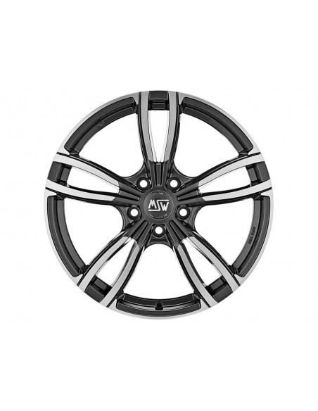 Llanta para coche MSW 73 Gris Oscuro Brillo Pulido