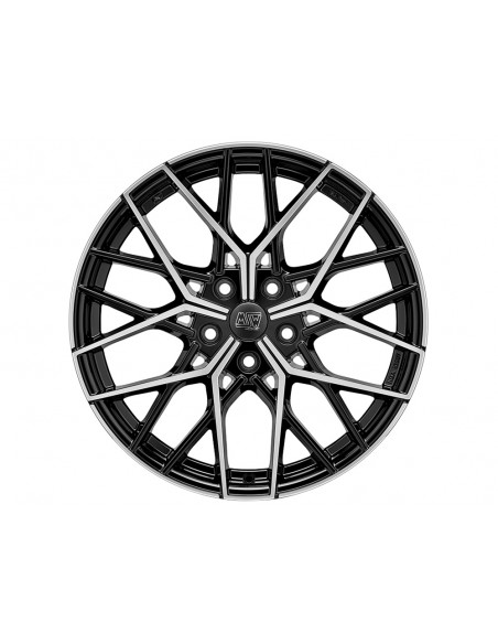 Llanta para coche MSW 74 Negro Brillo Pulido