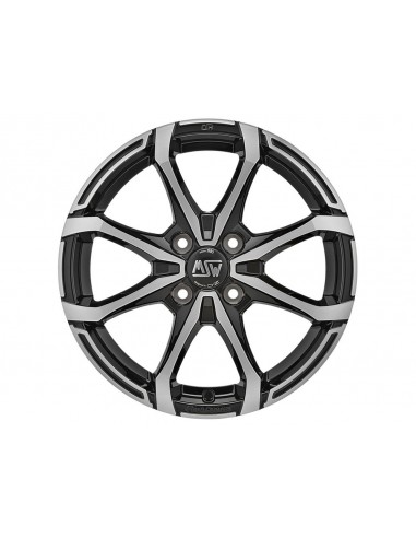 Llanta para coche MSW X4 Negro Brillo Pulido
