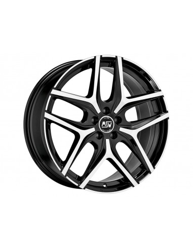 Llanta para coche MSW 40 Negro Brillo Pulido