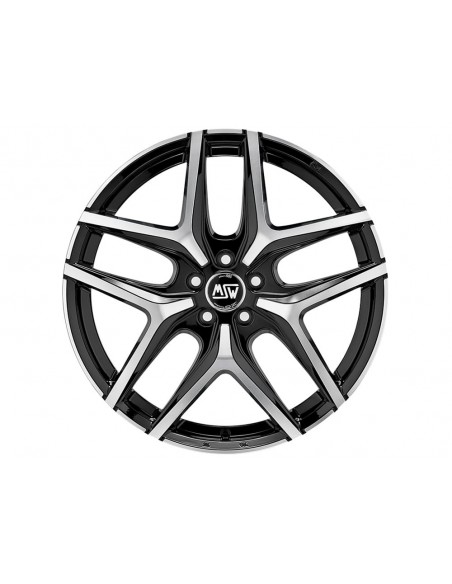 Llanta para coche MSW 40 Negro Brillo Pulido
