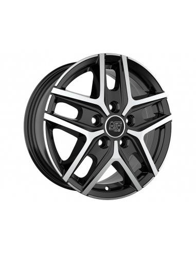 Llanta para coche MSW 40 VAN Negro Brillo Pulido