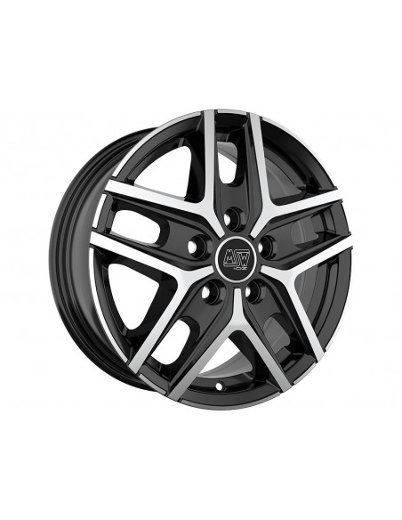 Llanta para coche MSW 40 VAN Negro Brillo Pulido
