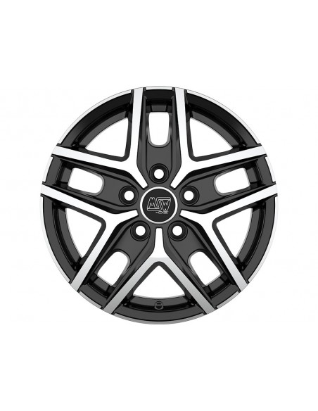 Llanta para coche MSW 40 VAN Negro Brillo Pulido