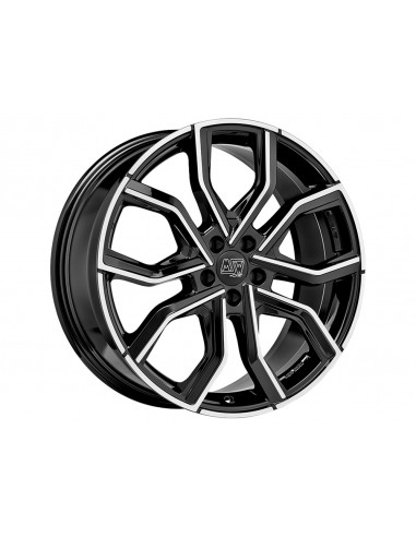 Llanta para coche MSW 41 Negro Brillo Pulido