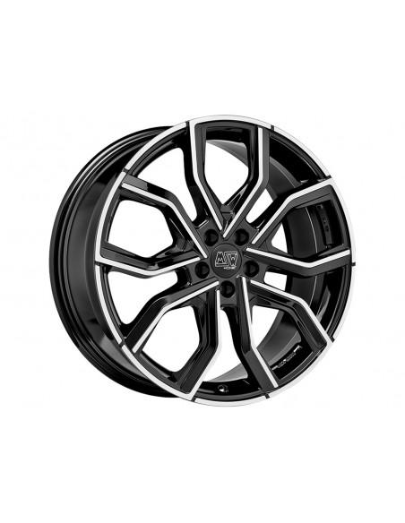 Llanta para coche MSW 41 Negro Brillo Pulido