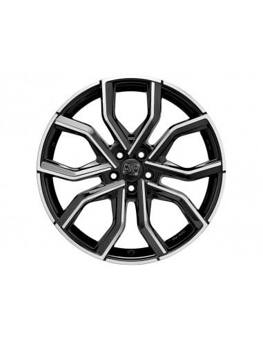 Llanta para coche MSW 41 Negro Brillo Pulido