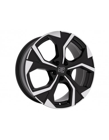 Llanta para coche MSW 43 Negro Brillo Pulido