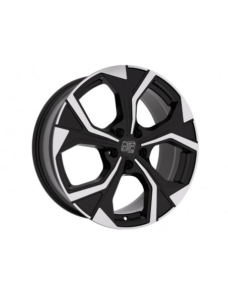Llanta para coche MSW 43 Negro Brillo Pulido