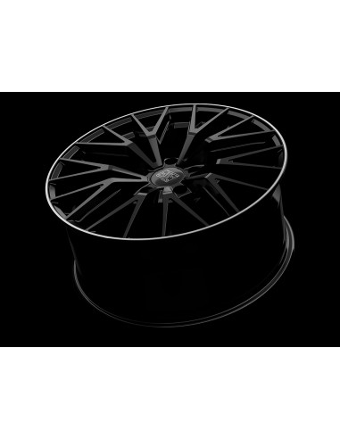 Llanta para coche MSW 44 negro con borde pulido