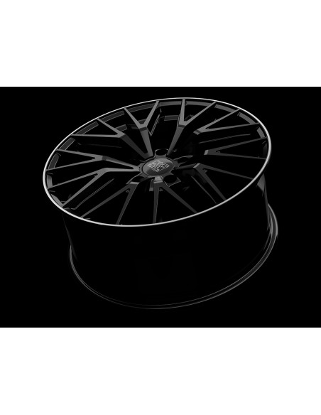 Llanta para coche MSW 44 negro con borde pulido